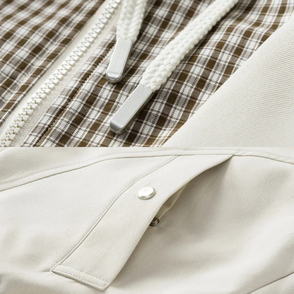 Harlow | Men’s Lightweight Plaid-Hood Jacket