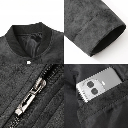 Nairobi | Men’s Vegan Suede Bomber Jacket