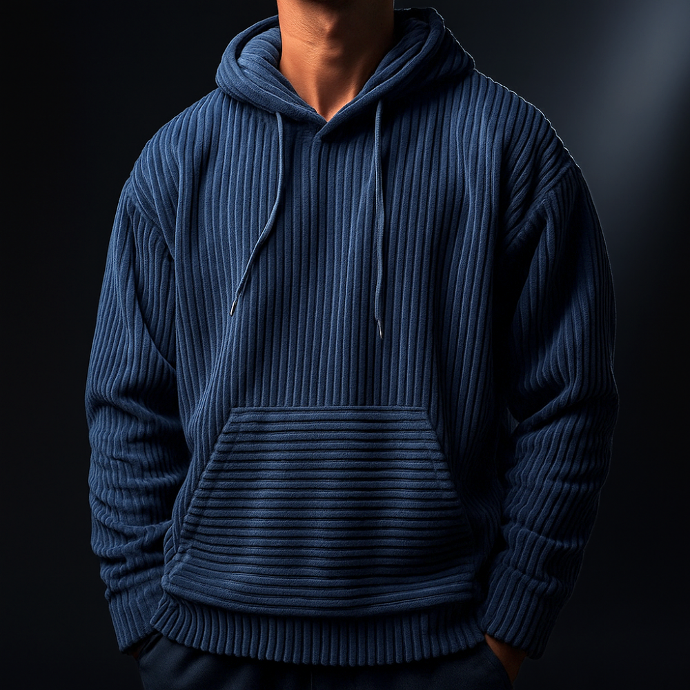 Josiah | Men’s Corduroy Comfort Hoodie