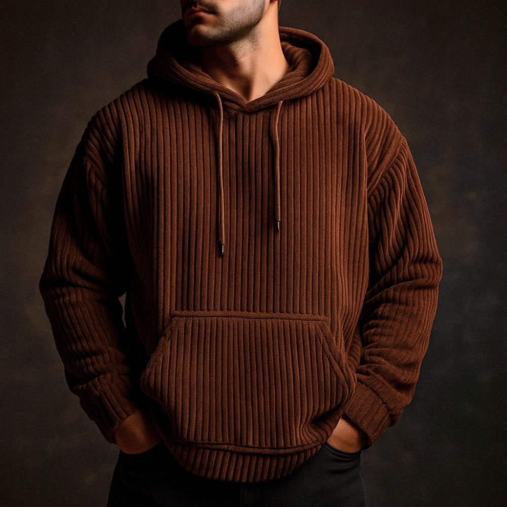 Josiah | Men’s Corduroy Comfort Hoodie