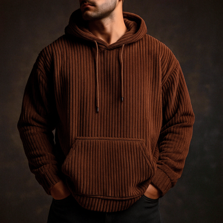 Josiah | Men’s Corduroy Comfort Hoodie
