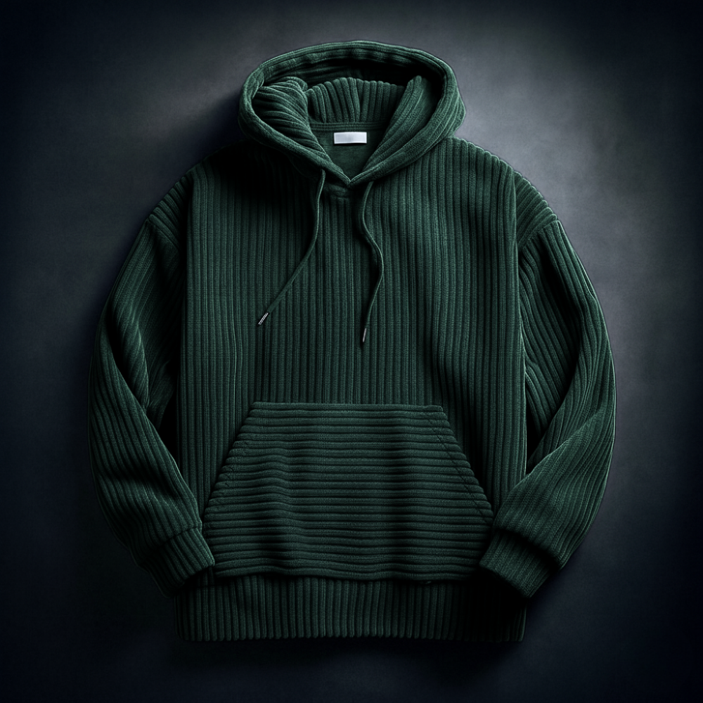 Josiah | Men’s Corduroy Comfort Hoodie