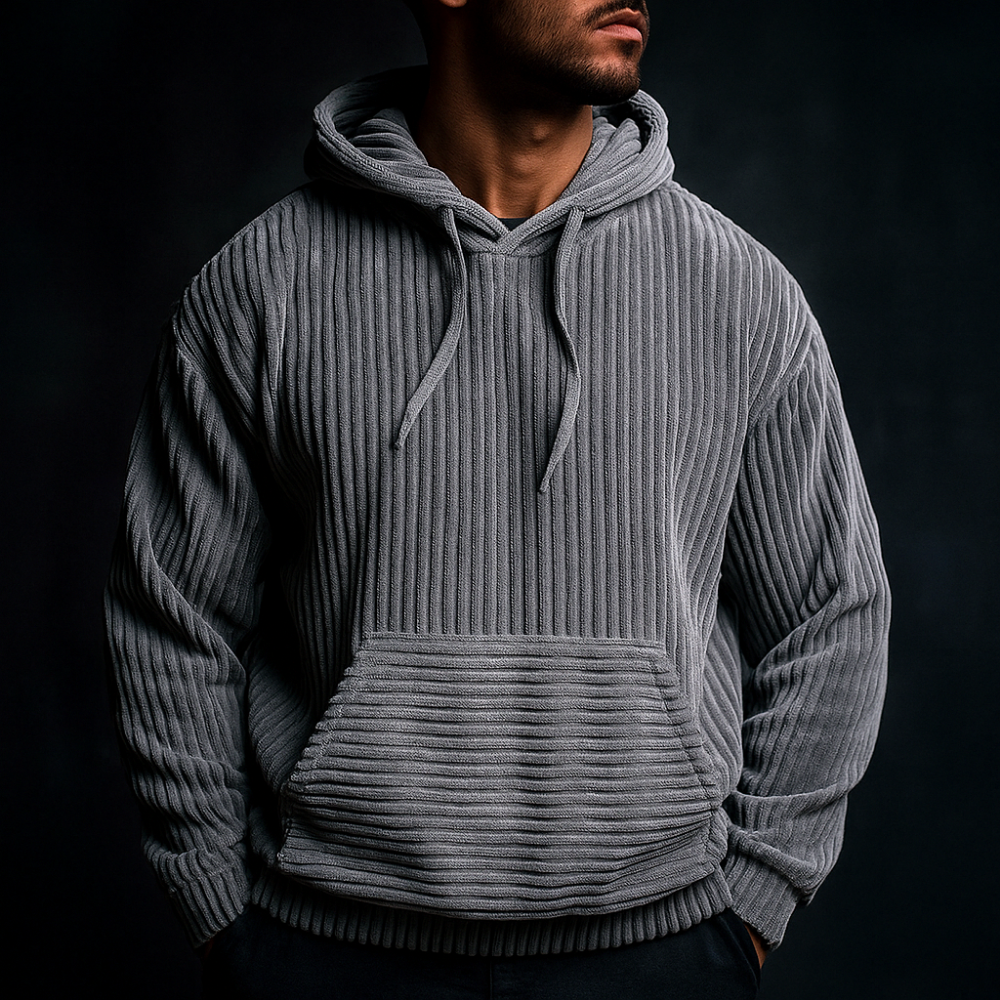 Josiah | Men’s Corduroy Comfort Hoodie