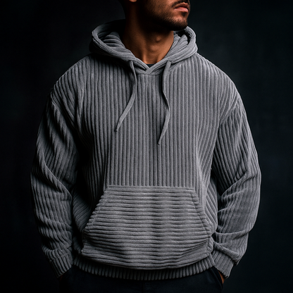 Josiah | Men’s Corduroy Comfort Hoodie