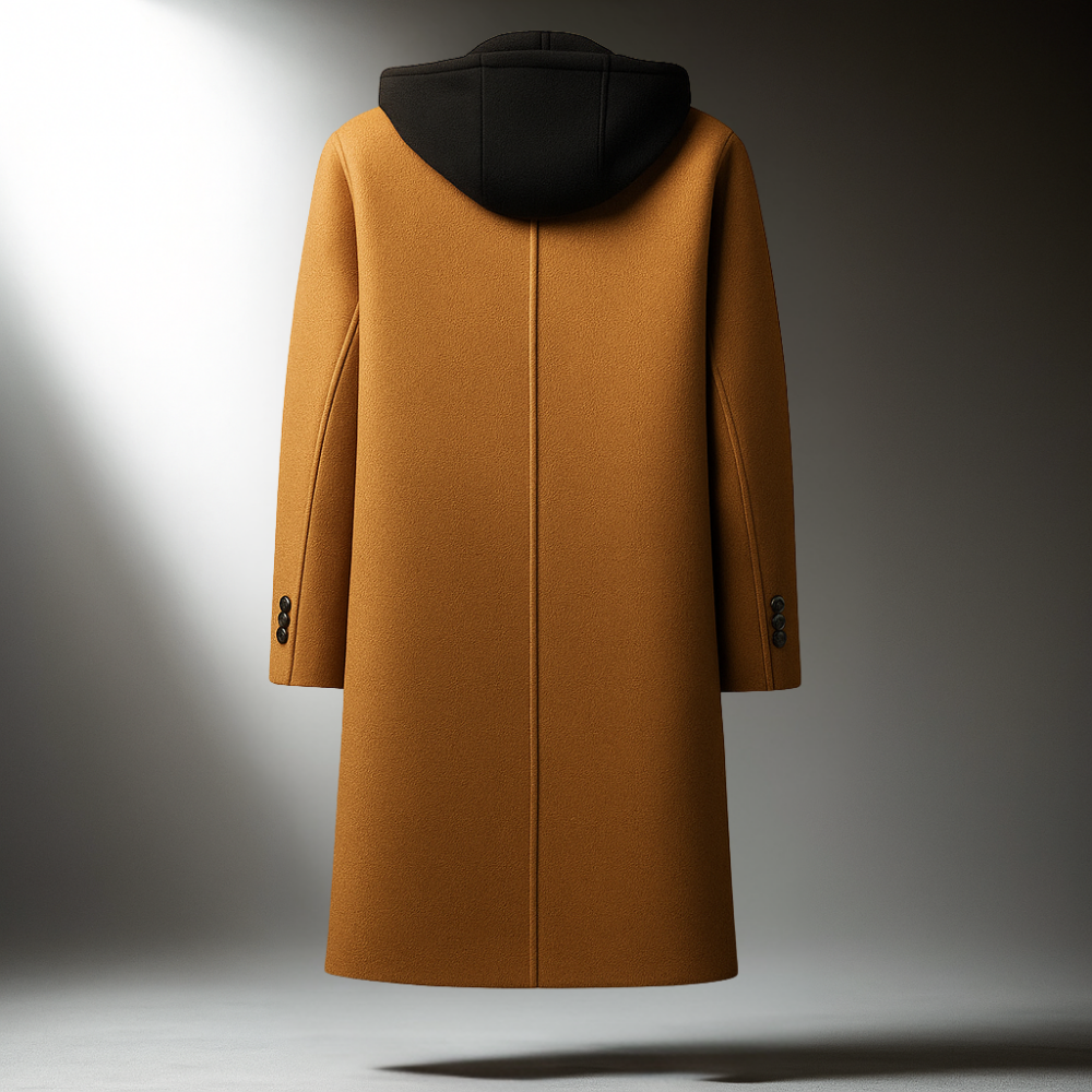 Gaspar | Men’s Hooded Wool-Blend Overcoat