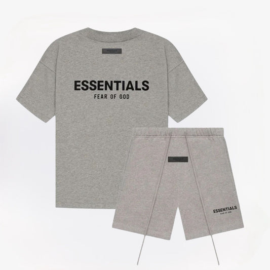 Essentials Short Set Cotton Oversized T-Shirt and Shorts Matching Set