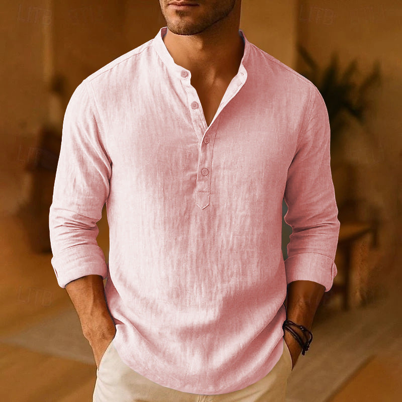 Marven | Men’s Long Sleeve Henley Shirt