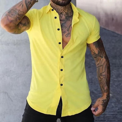 Elvaro | Men’s Slim-Fit Short Sleeve Shirt
