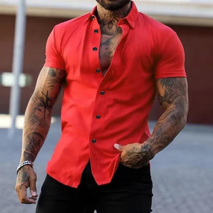 Elvaro | Men’s Slim-Fit Short Sleeve Shirt