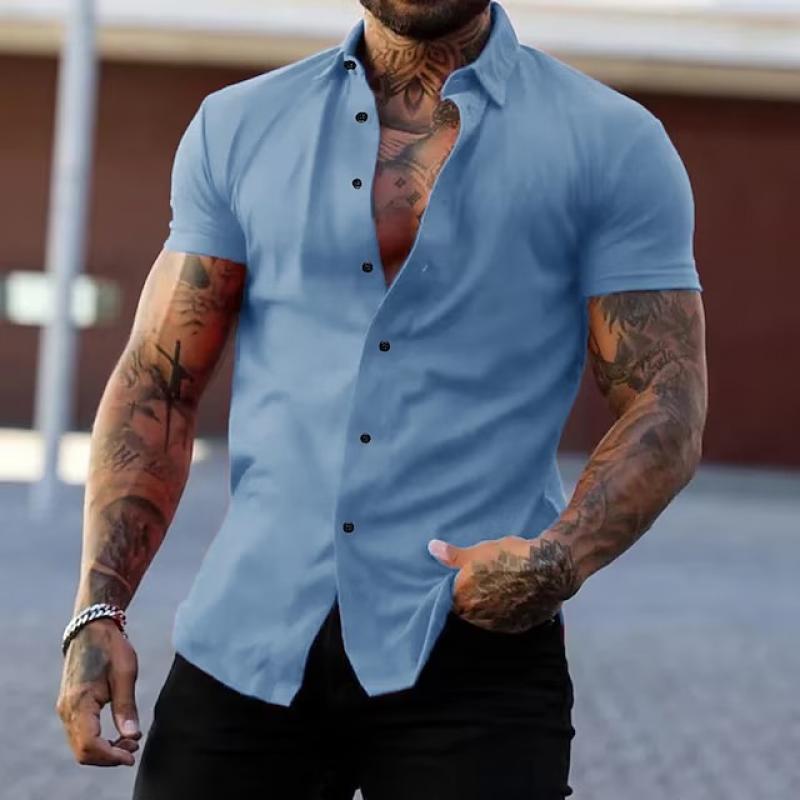 Elvaro | Men’s Slim-Fit Short Sleeve Shirt