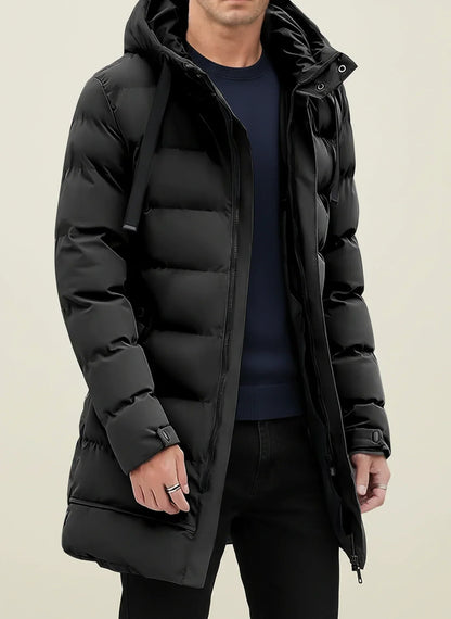 Crish | Men’s Longline Hooded Puffer Jacket
