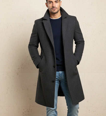 Cavendre | Men’s Long Classic Overcoat
