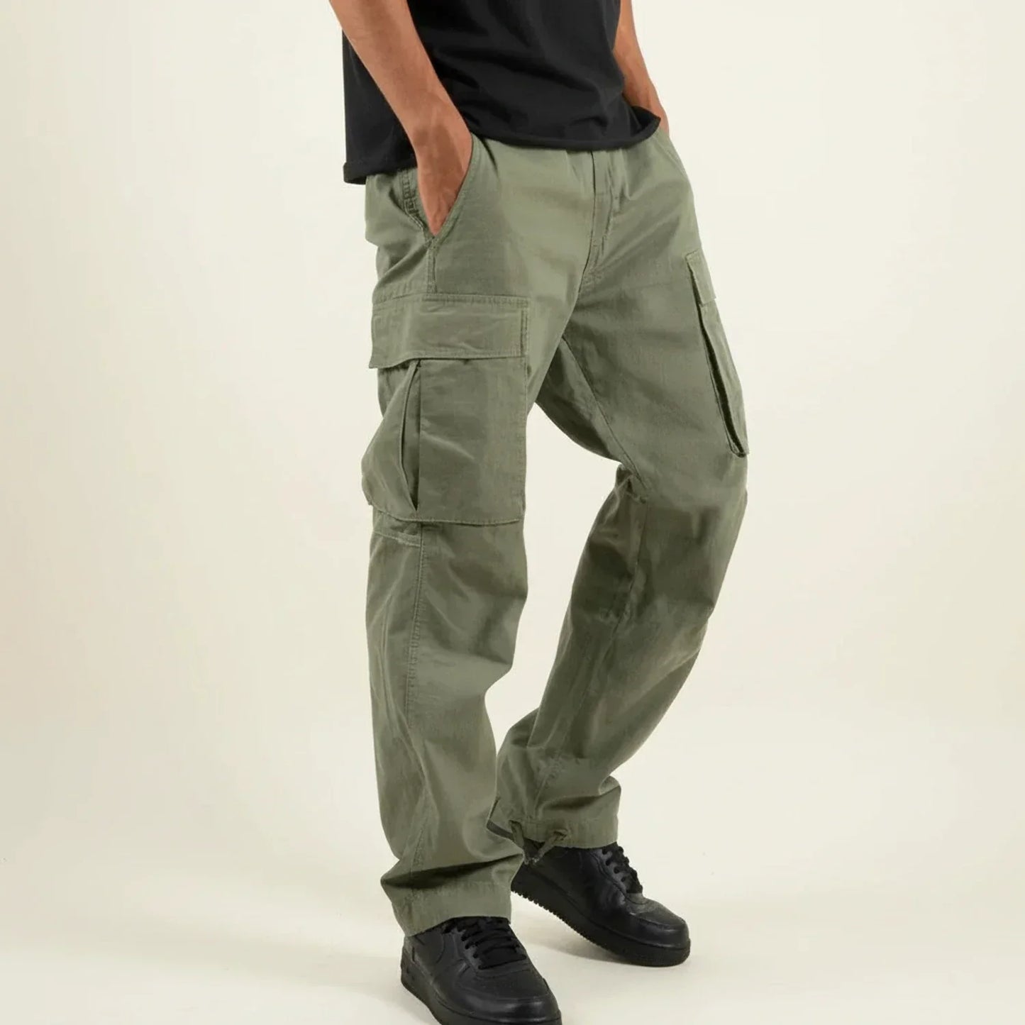 Macsy | Men’s Loose Fit Multi-Pocket Cargo Pants