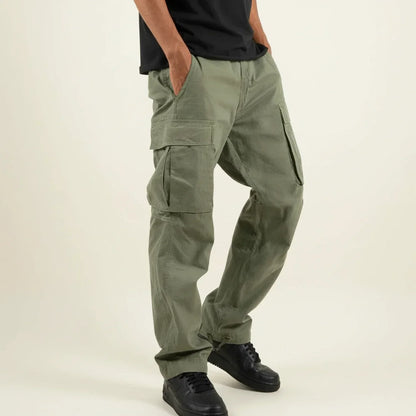 Macsy | Men’s Loose Fit Multi-Pocket Cargo Pants