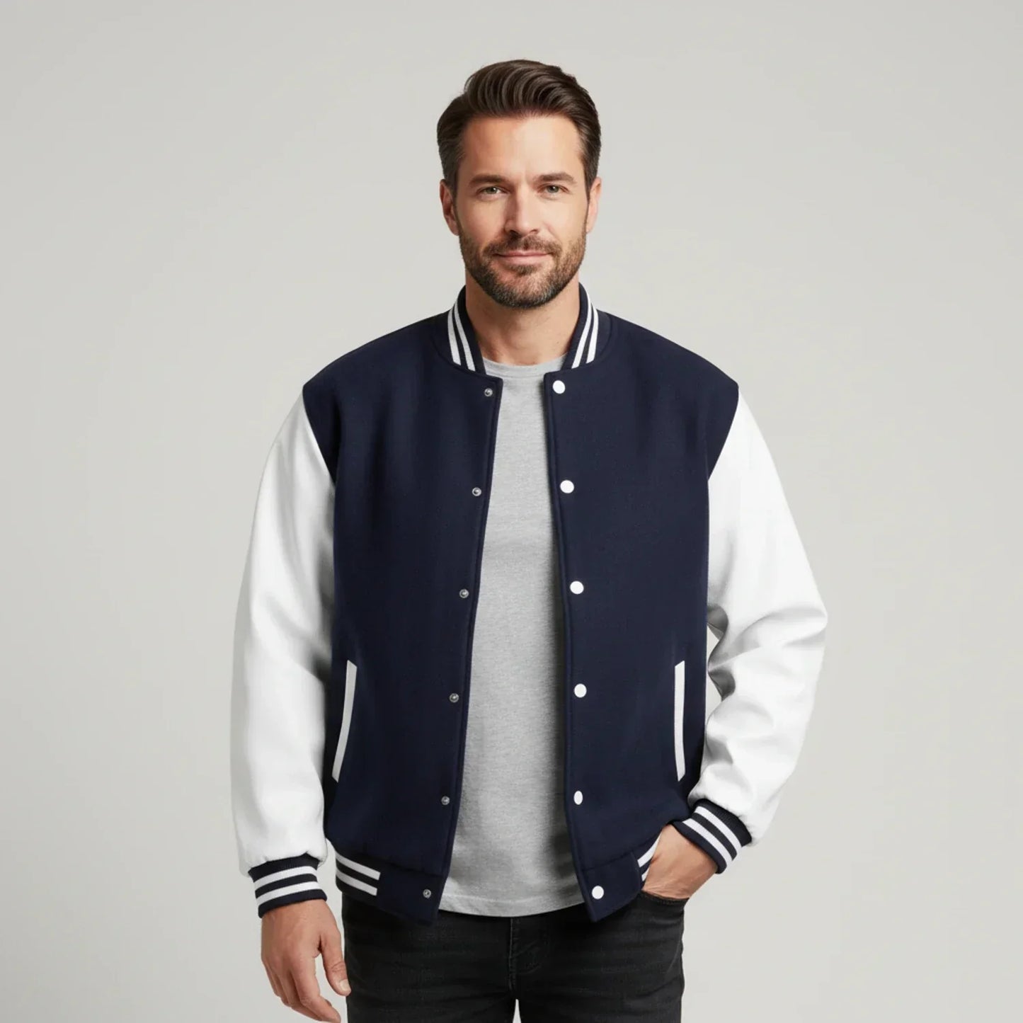Larrison | Men’s Varsity Color Block Jacket