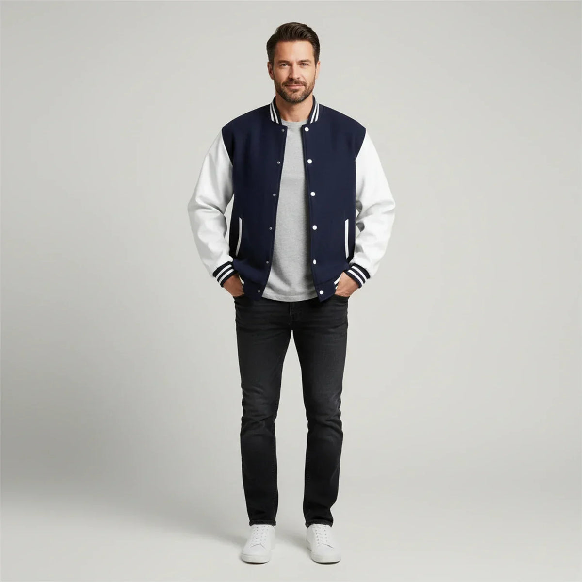 Larrison | Men’s Varsity Color Block Jacket