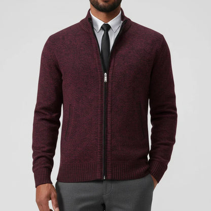 Calvren | Men’s Zip-Up Stand Collar Sweater