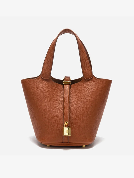 Syrah | Women’s Structured Leather Bucket Bag