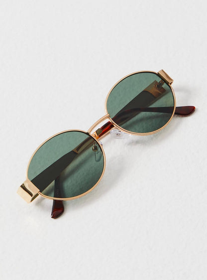 Soera | Women’s Retro Oval Metal Sunglasses