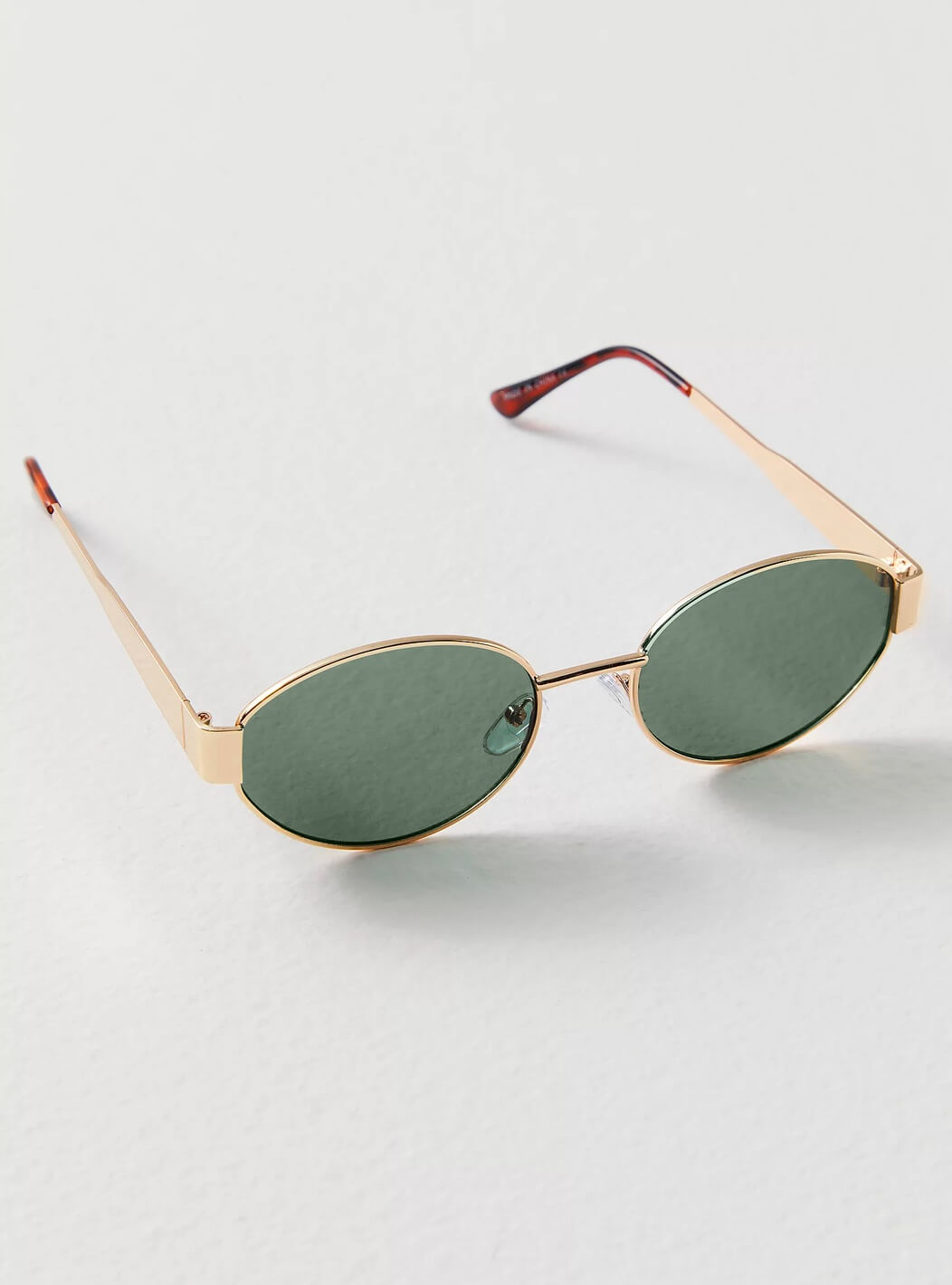 Soera | Women’s Retro Oval Metal Sunglasses