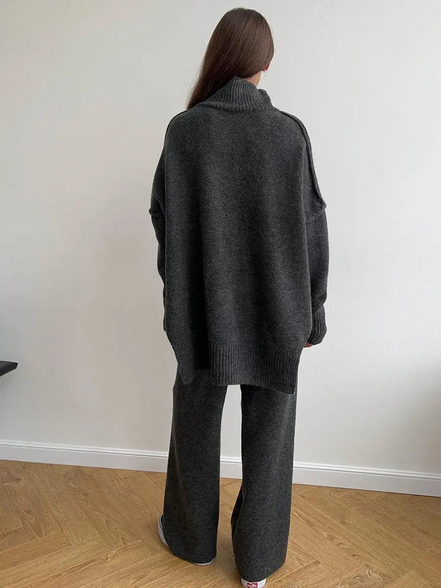Jonah | Women’s Relaxed Turtleneck Knit Lounge Set