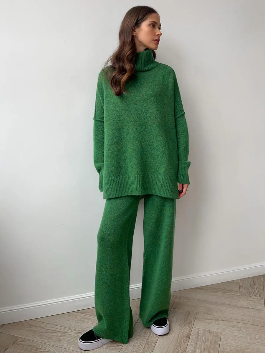 Jonah | Women’s Relaxed Turtleneck Knit Lounge Set