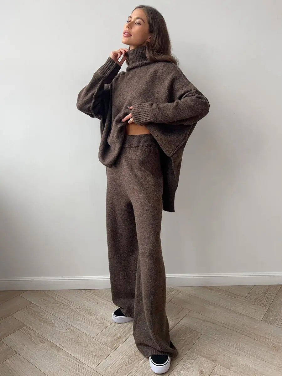 Jonah | Women’s Relaxed Turtleneck Knit Lounge Set