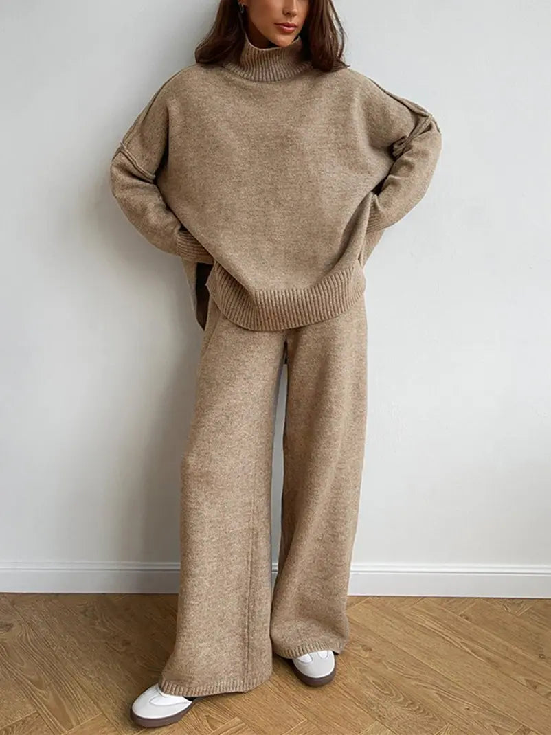 Jonah | Women’s Relaxed Turtleneck Knit Lounge Set