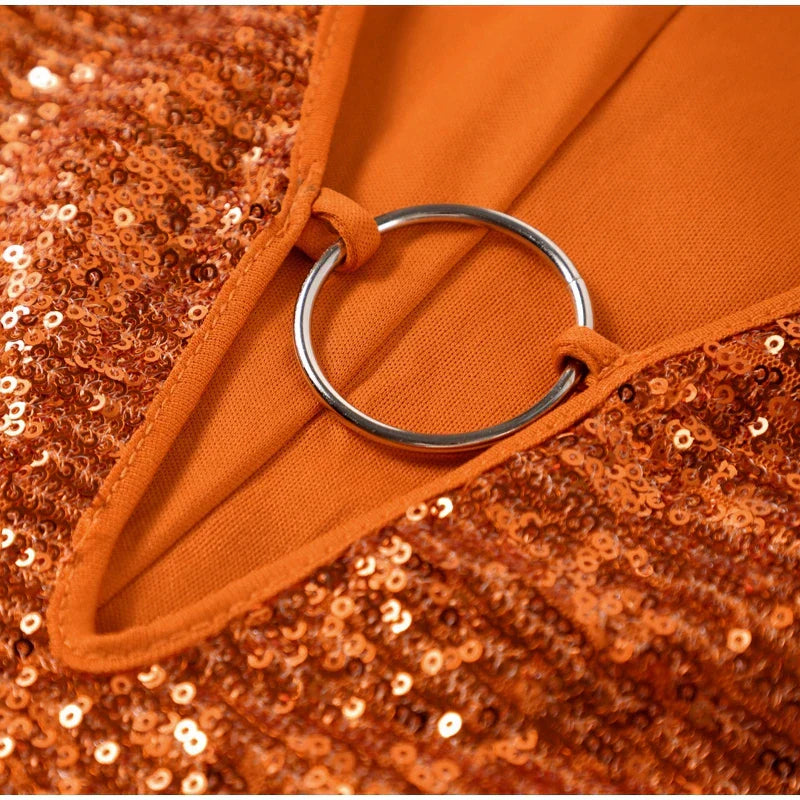 Elsie | Women’s Sequin Long Sleeve Mini Dress
