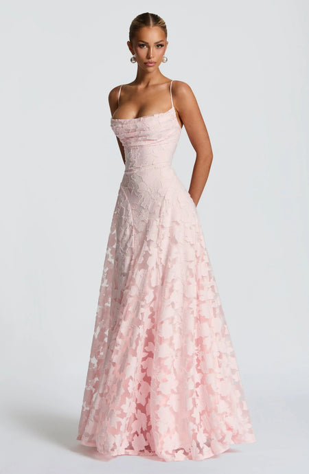 Elvoria | Women’s Spaghetti Strap Cowl Neck Maxi Dress