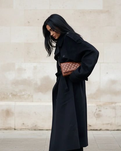 Eurinace | Women’s Double-Breasted Belted Trench Coat