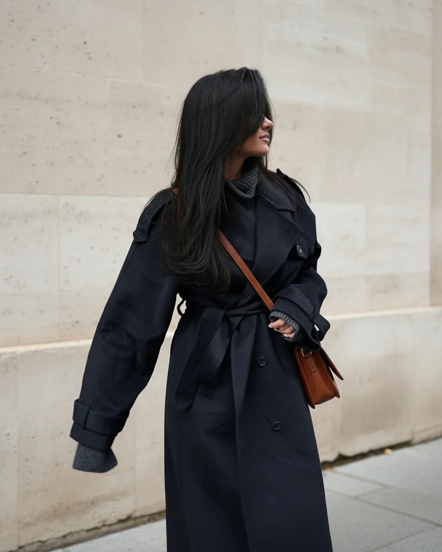 Eurinace | Women’s Double-Breasted Belted Trench Coat