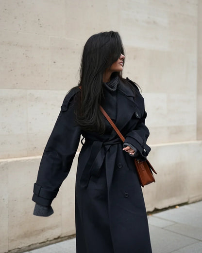 Eurinace | Women’s Double-Breasted Belted Trench Coat