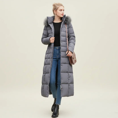 Alviery | Women’s Hooded Belted Puffer Coat