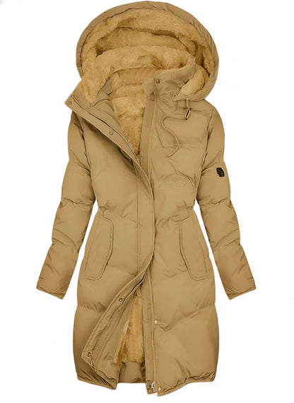 Gwenn | Women’s Hooded Long Puffer Jacket