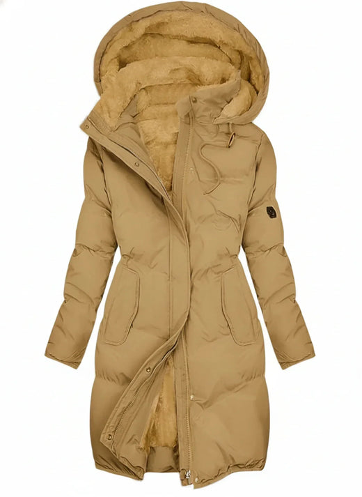 Gwenn | Women’s Hooded Long Puffer Jacket