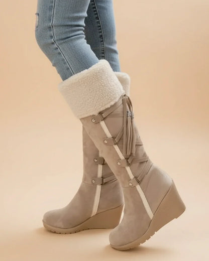 Velana | Women’s Knee High Wedge Boots