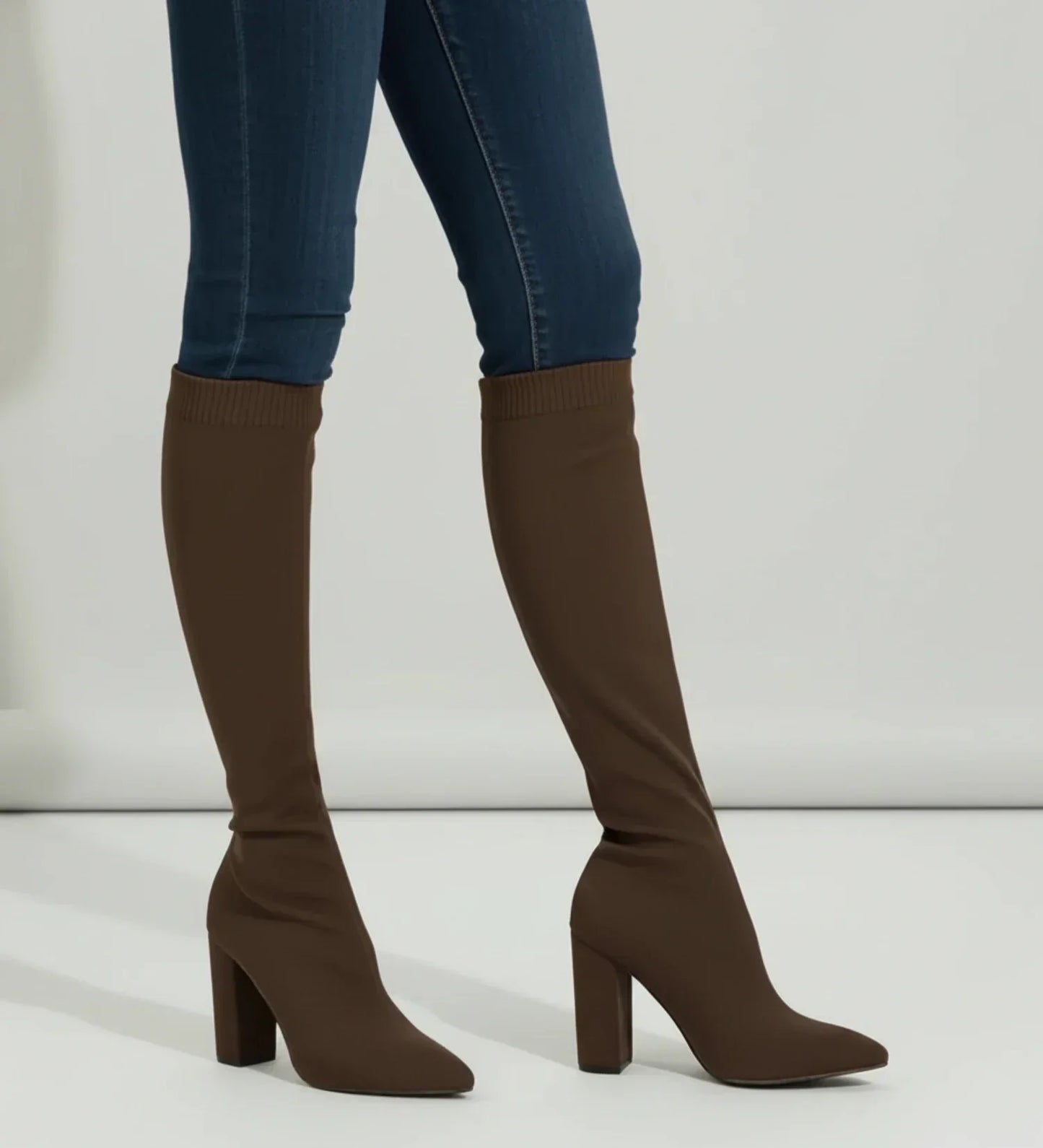 Selviera | Women’s Knee High Block Heel Boots