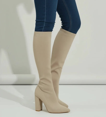 Selviera | Women’s Knee High Block Heel Boots