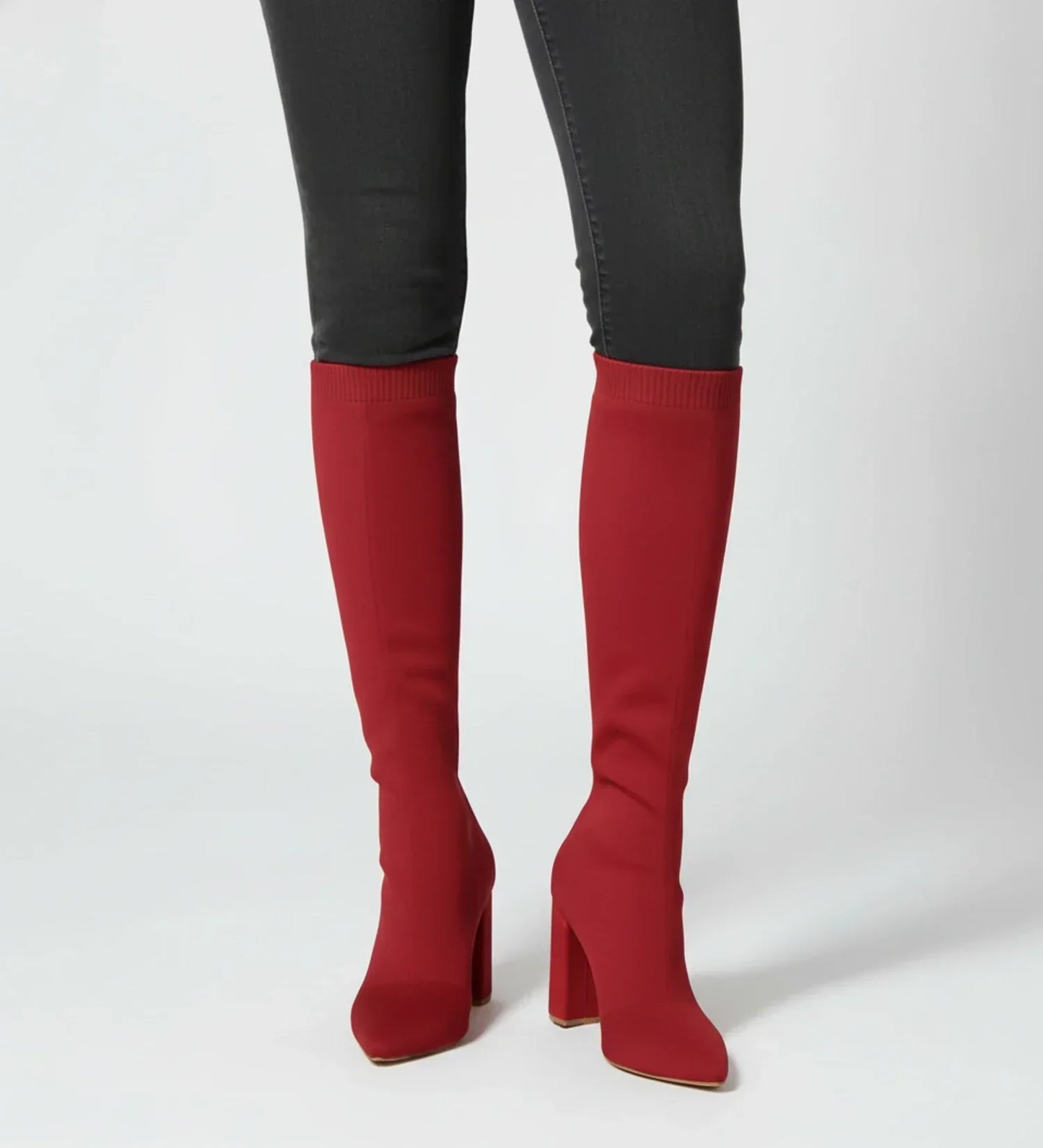 Selviera | Women’s Knee High Block Heel Boots