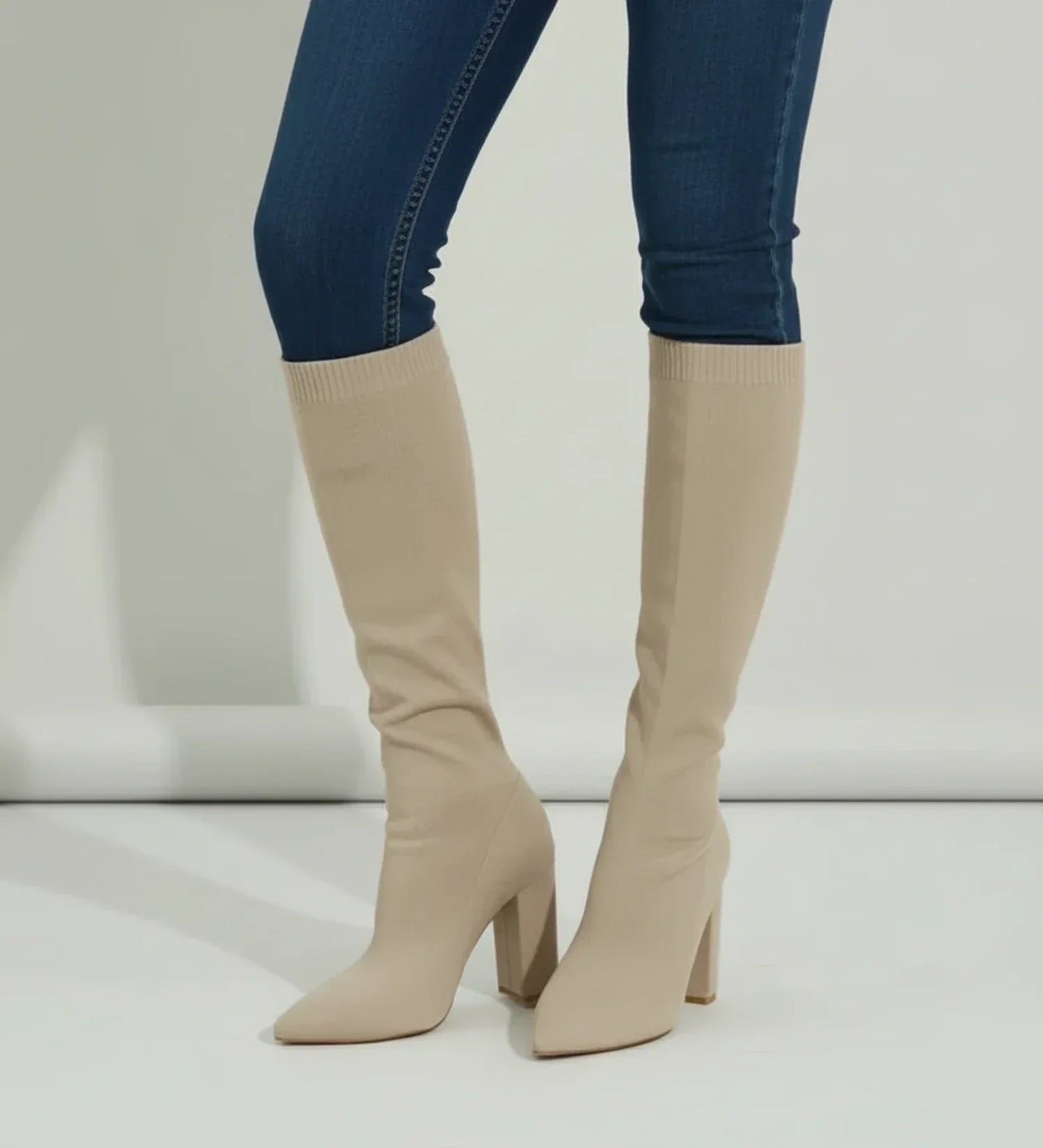 Selviera | Women’s Knee High Block Heel Boots