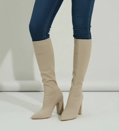 Selviera | Women’s Knee High Block Heel Boots