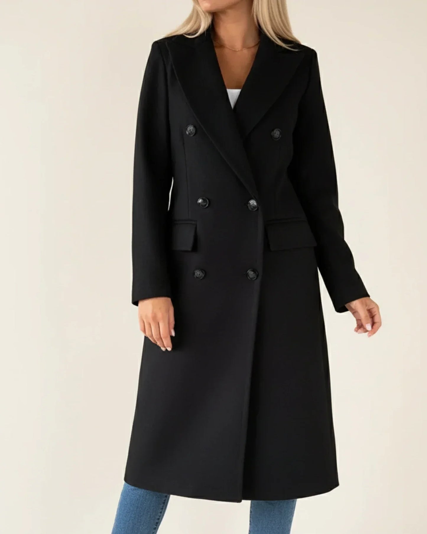 Averelle | Women’s Longline Double-Breasted Jacket