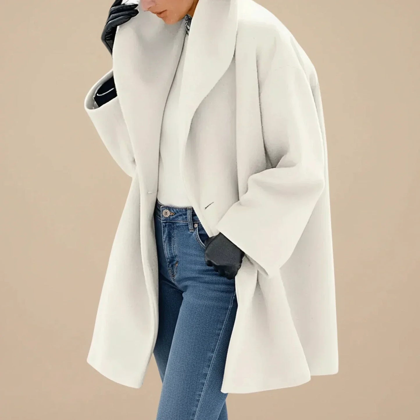 Raviela | Women’s A-Line Swing Mid-Length Coat