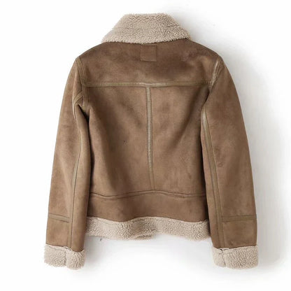 Vinese | Women’s Faux Shearling Aviator Jacket