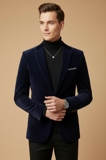 Velmori | Men’s Slim Tailored Velvet Blazer