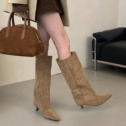 Ottilie | Women’s Knee-High Kitten Heel Boots