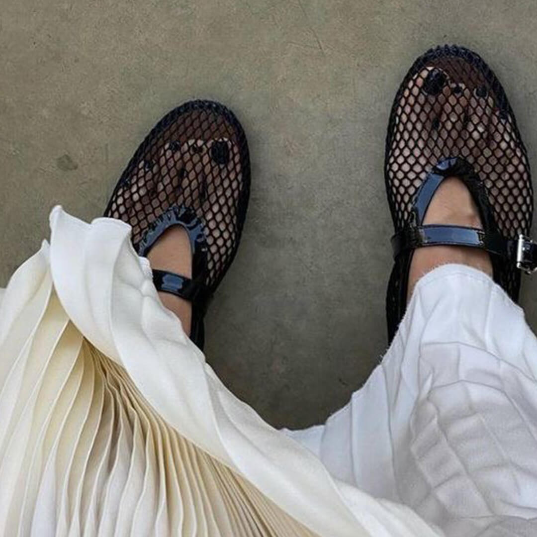 Riviera | Women’s Mesh Strap Ballet Flats