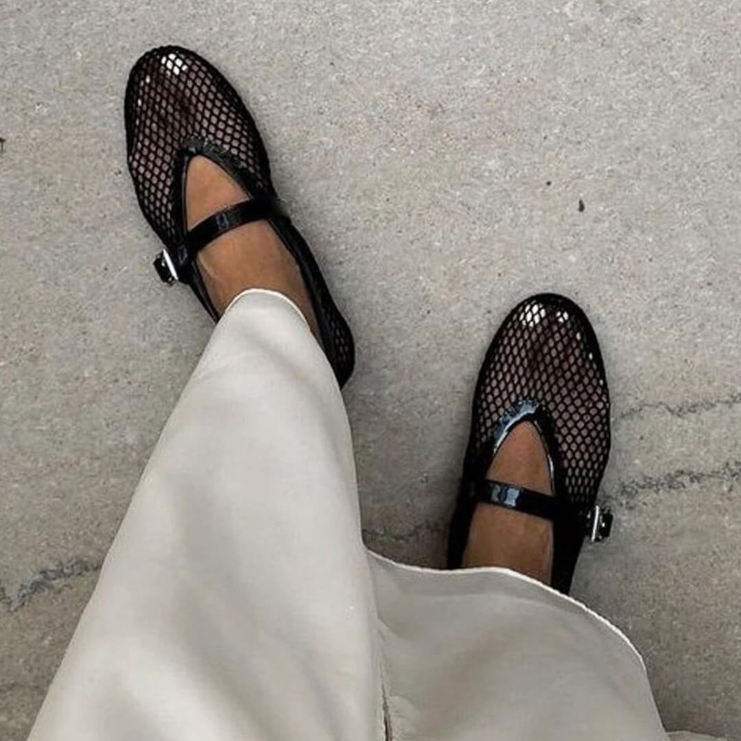 Riviera | Women’s Mesh Strap Ballet Flats