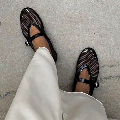 Riviera | Women’s Mesh Strap Ballet Flats
